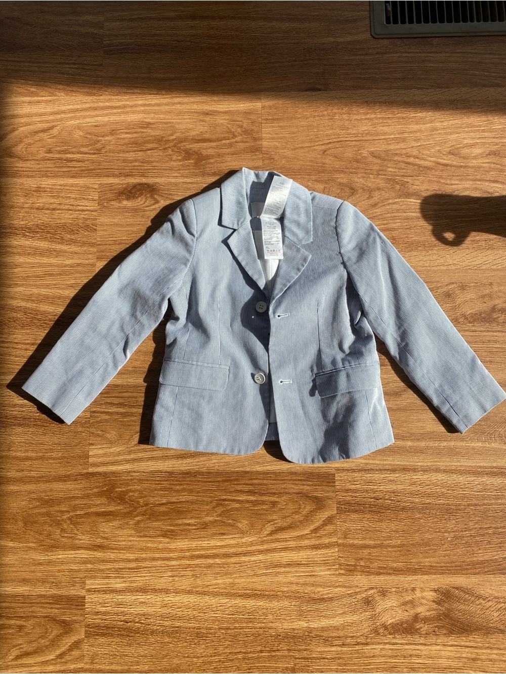 Jacadi Navy Blue Pin Striped Blazer 4A - Picture 2 of 6